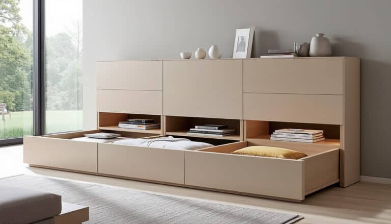 découvrez nos têtes de lit avec rangement intégré pour optimiser l'espace au sol tout en facilitant l'accès à vos affaires. pratique et design, elles maximisent chaque centimètre de votre chambre.