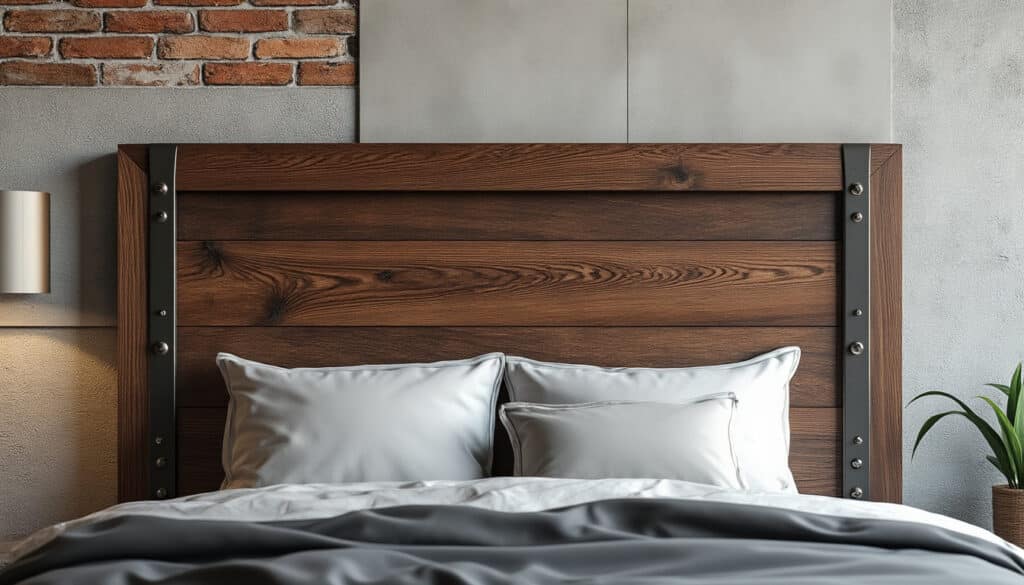 Tête de lit en bois massif : poids, fixations et nature du mur